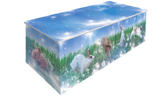 Dying Art Baby Bunny Childs Picture Coffins