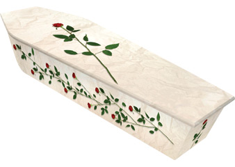 Dying Art - Rambling Roses Custom Printed Casket