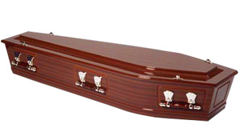 Rutherford Mahogany Casket